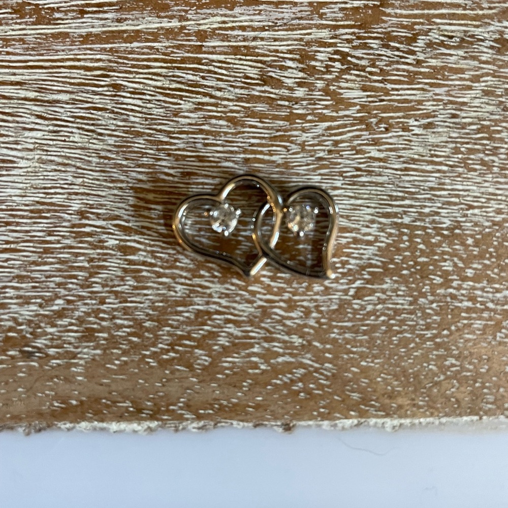 Silver heart necklace attachment